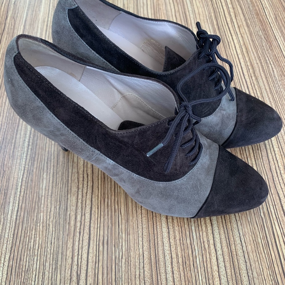 Barney’s New York Suede Lace up Heels